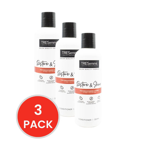 TRESEMME 350mL CONDITIONER RESTORE AND SHINE VITAMIN B5 AND COCONUT OIL (3x Pack)
