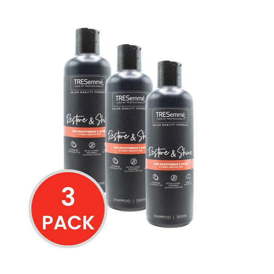 TRESEMME 350mL SHAMPOO RESTORE AND SHINE VITAMIN B5 AN VITAMIN OIL (3x Pack)