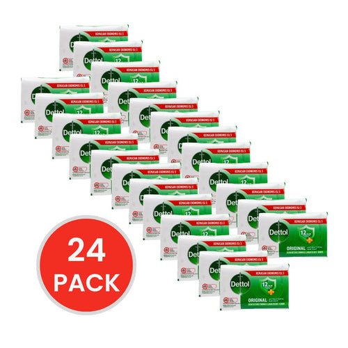 Dettol Antibacterial Soap Bar Original Germ Defence 60g (24 Pack)