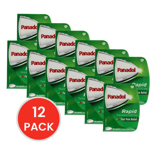 PANADOL PK10 CAPLETS RAPID PARACETAMOL 500mg (12x Pack)