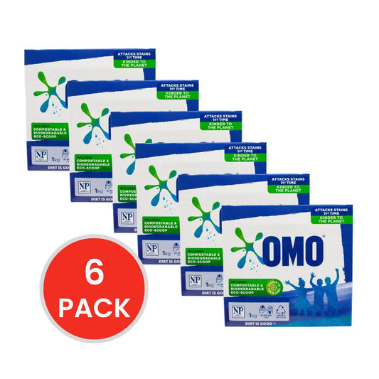 OMO 1kG LAUNDRY POWDER ALL MACHINE TYPES (6x Pack)