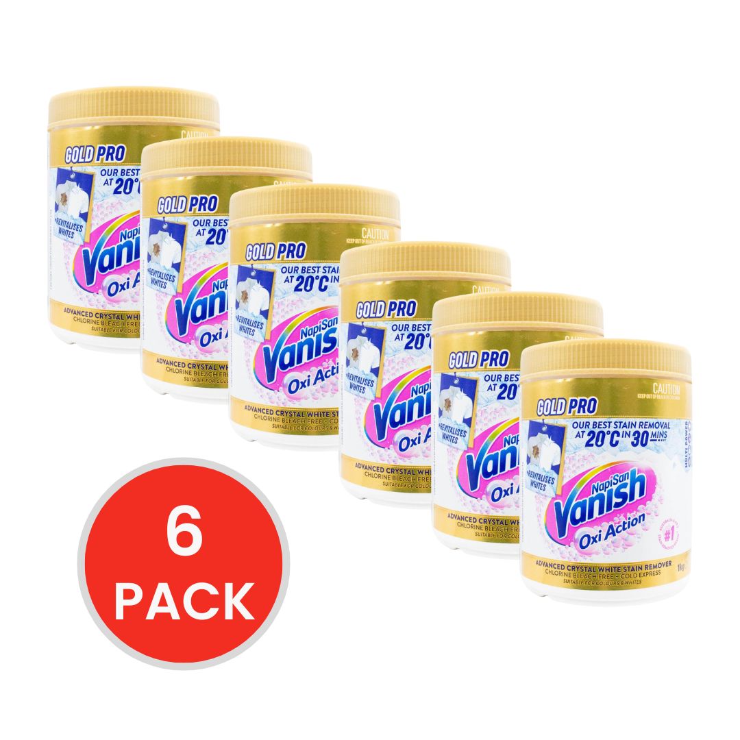 Vanish Napisan Oxi Action Gold Pro Stain Remover 1kg (6 Pack)