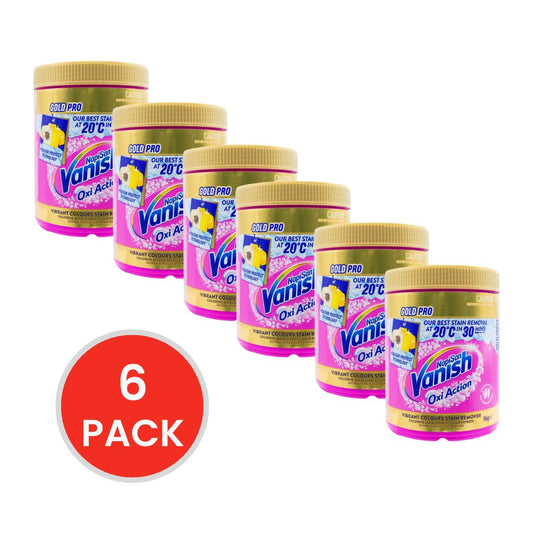 VANISH 1kG STAIN REMOVER NAPISAN OXI ACTION GOLD PRO (6x Pack)