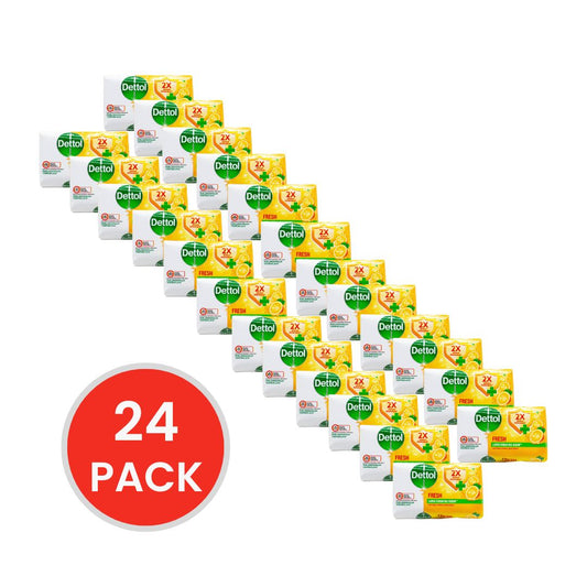 DETTOL PK3 x 100g SOAP BAR ANTIBACTERIAL FRESH YUZU CITRUS (24x Pack)