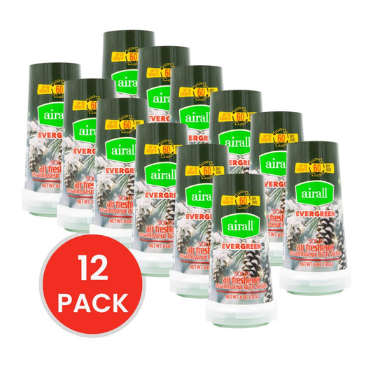 AIRALL 170g SOLID AIR FRESHENER EVERGREEN (12x Pack)