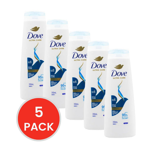 DOVE 350mL SHAMPOO ULTRA CARE DAILY CARE VEGAN (5 x Pack)