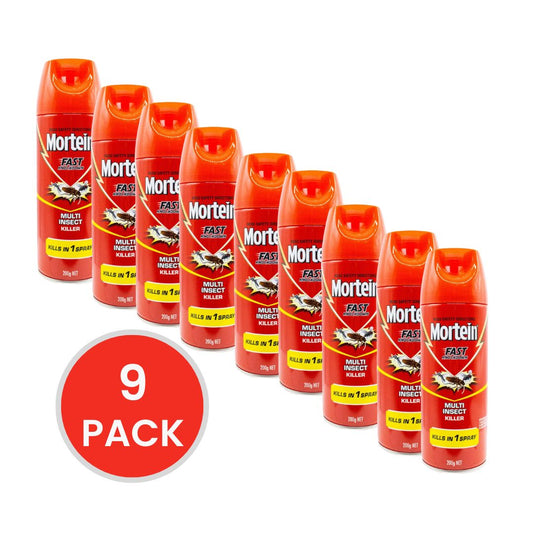 MORTEIN 200g INSECT KILLER FAST KNOCKDOWN MULTI (9x Pack)