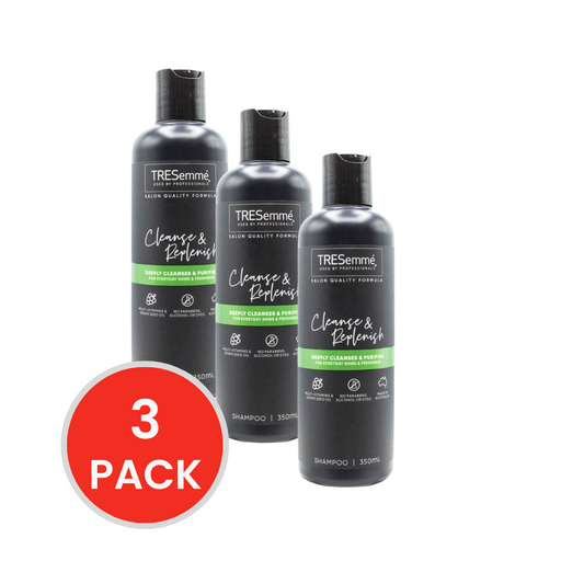 TRESEMME 350mL SHAMPOO CLEANSE AND REPLENISH MULTI VITAMINS AND GRAPE SEED OIL (3x Pack)