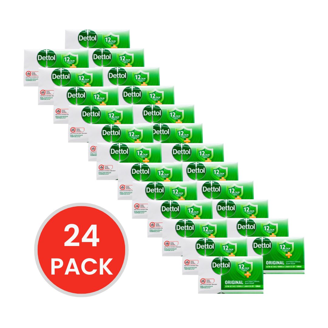 Dettol Antibacterial Soap Bar Original Germ Defence 100g PK3 (24 Pack)