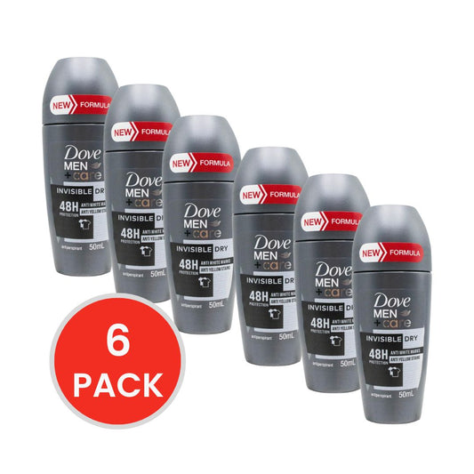 DOVE 50mL ANTIPERSPIRANT MEN AND CARE 48H PROTECTION INVISIBLE DRY (6xPack)