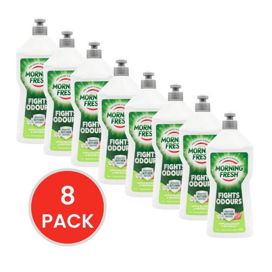 MORNING FRESH 650mL DISHWASHING LIQUID APPLE BLOSSOM AND WATERLILY (8x Pack)