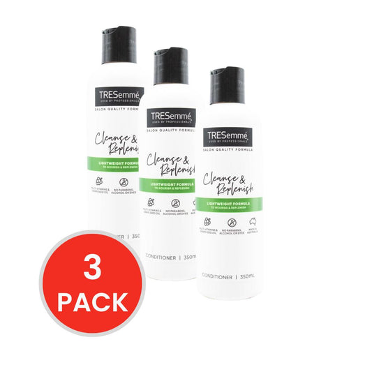 TRESEMME 350mL CONDITIONER CLEANSE AND REPLENISH MULTI VITAMINS AND GRAPE SEED OIL (3x Pack)