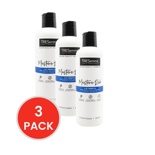 TRESEMME 350mL CONDITIONER MOISTURE RICH VITAMIN E AND JOJOBA OIL (3x Pack)
