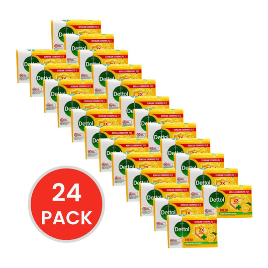 DETTOL 60g SOAP BAR ANTIBACTERIAL FRESH YUZU CITRUS (24x Pack)