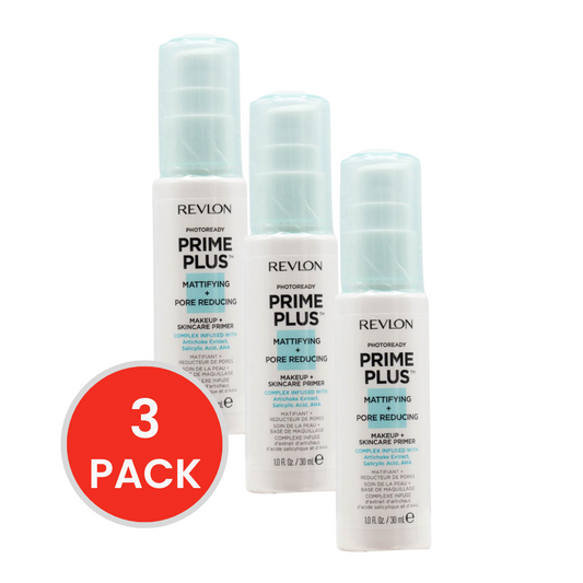 REVLON 30mL PRIME PLUS PHOTOREADY MATTIFYING AND PORE REDUCING (3x Pack)