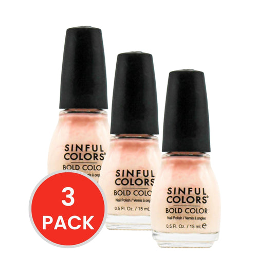 SINFUL COLORS 15ml NAIL POLISH EASY GOING 300 (3x Pack)