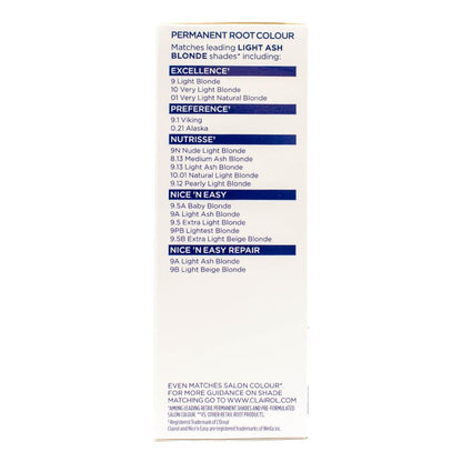 Clairol Root Touch-up Permanent Creme Hair Colour 9a Light Ash Blonde (4x Pack)