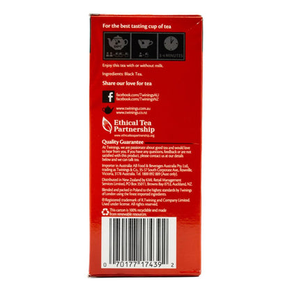 TWININGS PK40 x100g PURE BLACK TEA ENGLISH BREAKFAST EXTRA STRONG INTENSE STRENGTH (4x Pack)