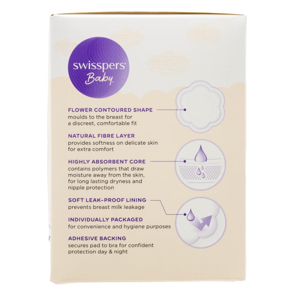 Swisspers Baby Nursing Pads Absorbent 6 x 20Pk (Value Pack 120)