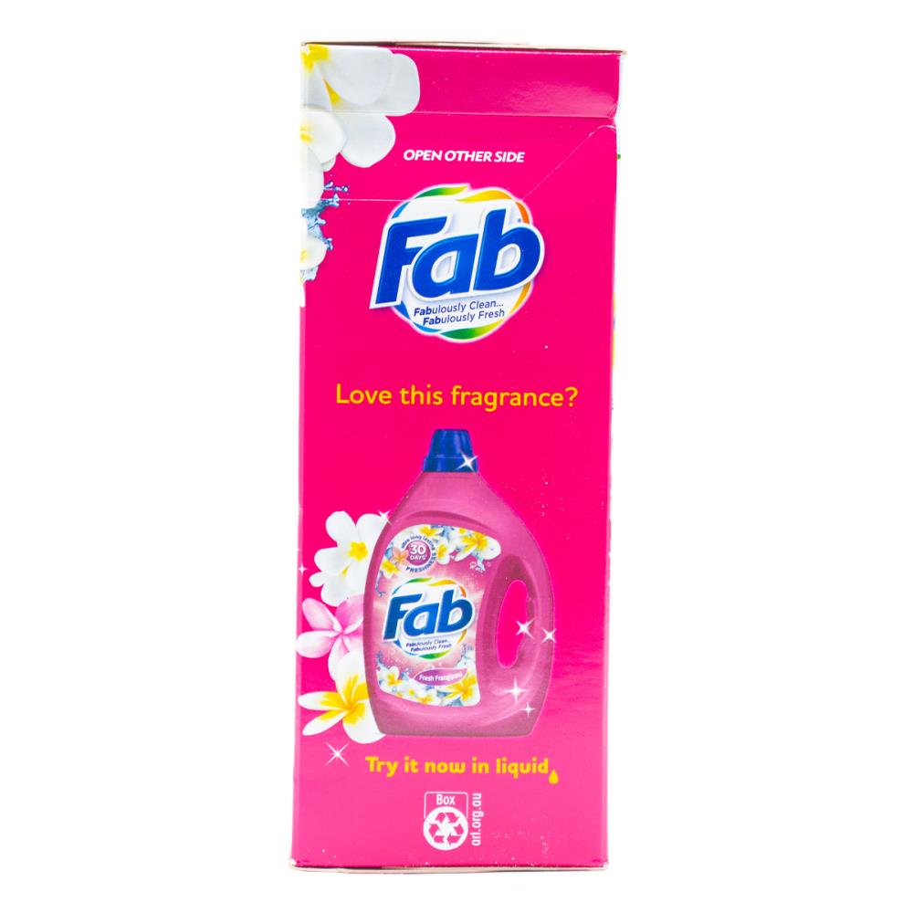 Fab 2kg Laundry Powder Fresh Frangipani Front + Top Loader (6x Pack)
