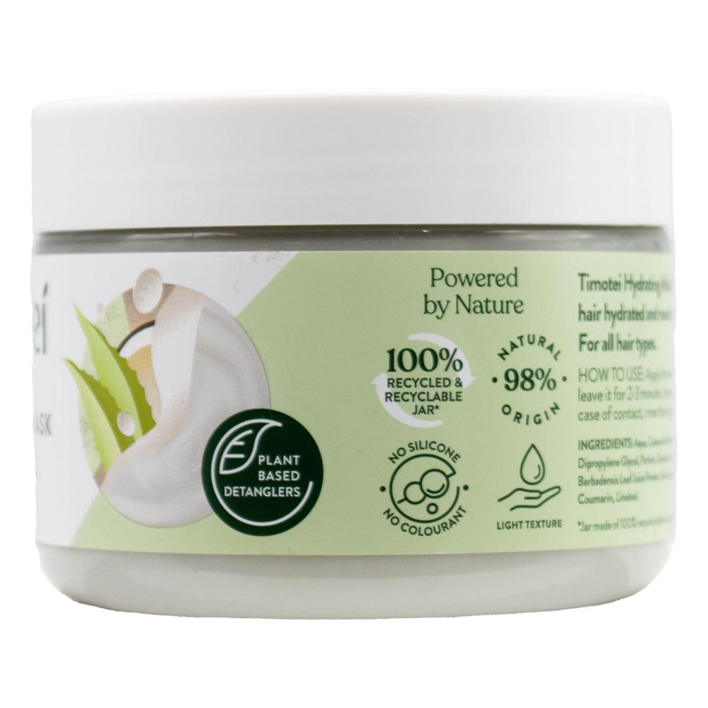 TIMOTEI 300mL HYDRATING MASK COCONUT MILK AND ALOE VERA (6x Pack)