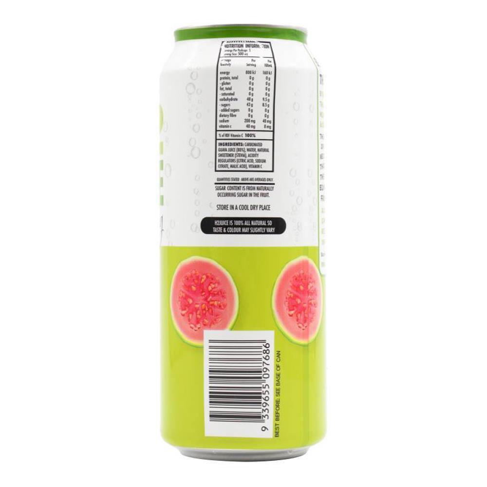 H2 Juice Sparkling Guava 500ml Can (12x Pack)