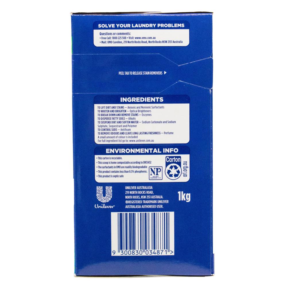 Omo Laundry Powder All Machine Types 1kg (6 Pack)