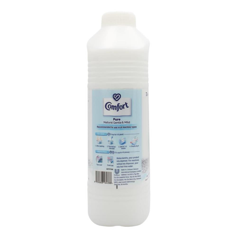 COMFORT 2L FABRIC CONDITIONER PURE NATURAL GENTLE & MILD (6X Pack)