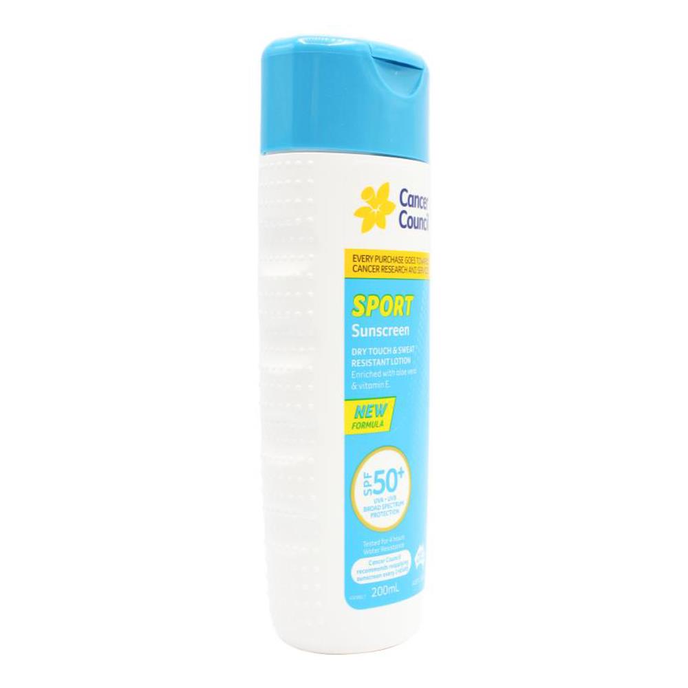 CANCER COUNCIL SPORT SUNSCREEN SPF 50+ 200mL (4 Pack)