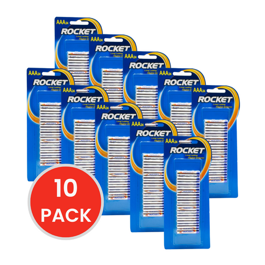 ROCKET BATTERIES AAA 10 x 24Pk (Value Pack 240)