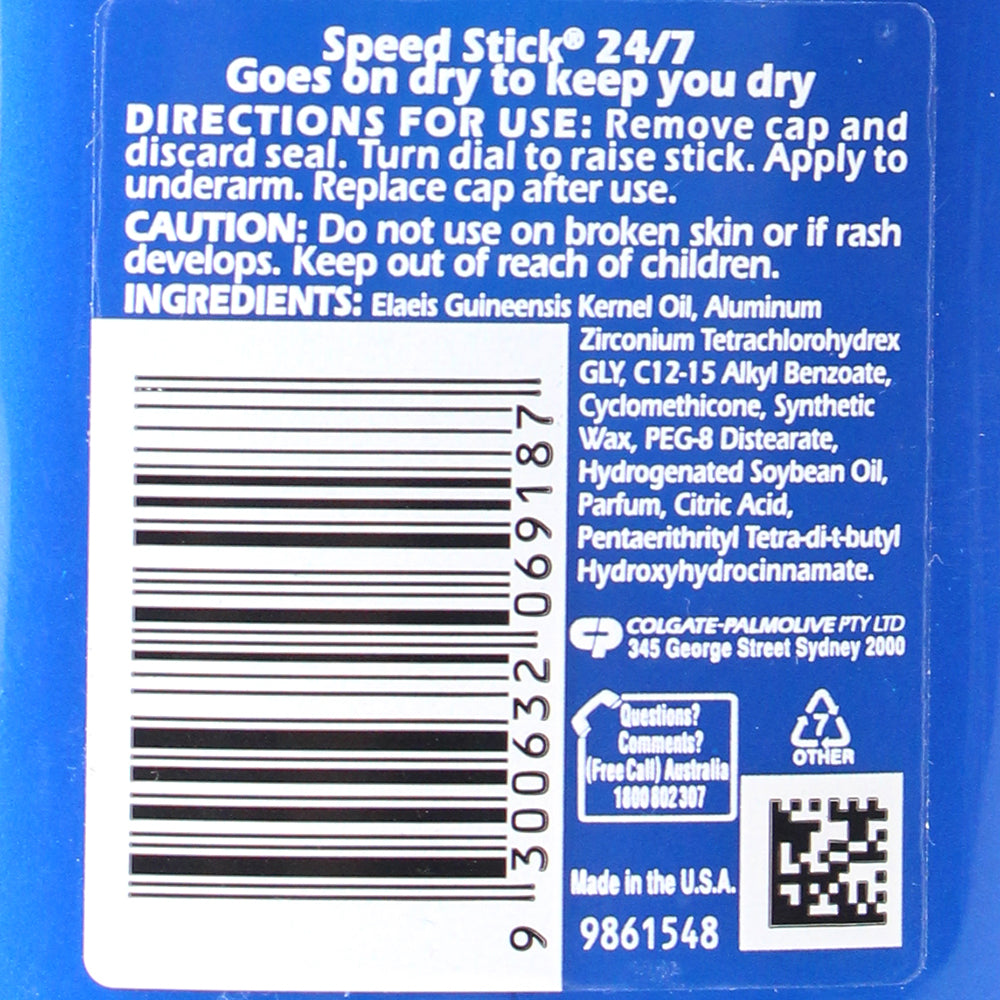 MENNEN 55g SPEEDSTICK 24/7 FRESH RUSH (6 xPack)