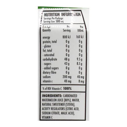 H2 Juice Sparkling Watermelon 500ml Can (12x Pack)