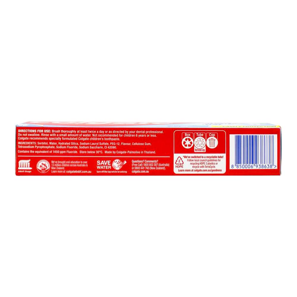 Colgate Fluoride Toothpaste Blue Minty Gel 165g (12 Pack)
