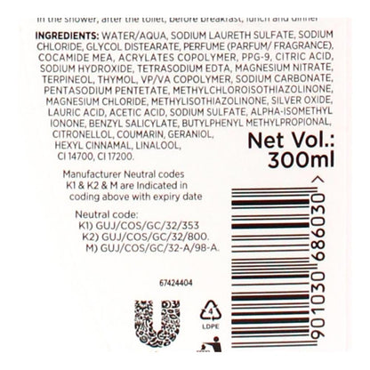 Lifebuoy Antibacterial Body Wash Total 10 300ml (24x Pack)