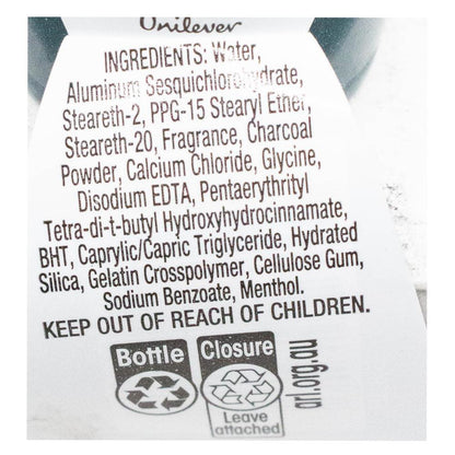 REXONA 50mL ANTIPERSPIRANT ADVANCED PROTECTION 72H MOTION ACTIVATED ANTIBACTERIAL CHARCOAL (6x Pack)