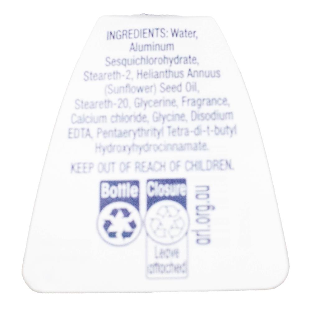 DOVE 50mL ANTIPERSPIRANT INVISIBLE CRYSTAL 1/4 MOISTURISING CREAM 48H PEACH BLOSSOM AND LUSH APPLE SCENT (6x Pack)