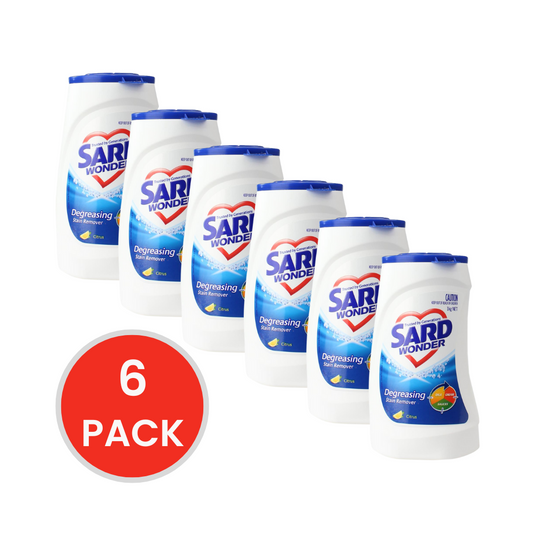 SARD 1kg DEGREASING STAIN REMOVER POWDER CITRUS (6x Pack)