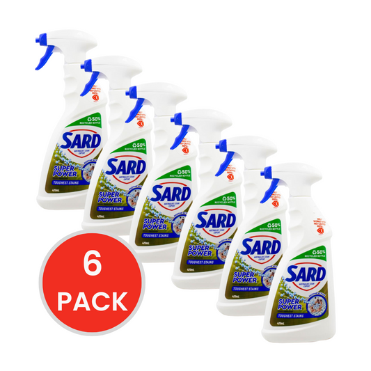 SARD 420mL STAIN REMOVER TOUGHEST STAINS SUPER POWER (6x Pack)