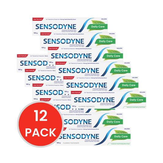 SENSODYNE 100g TOOTHPASTE DAILY CARE FLUORIDE (12x Pack)