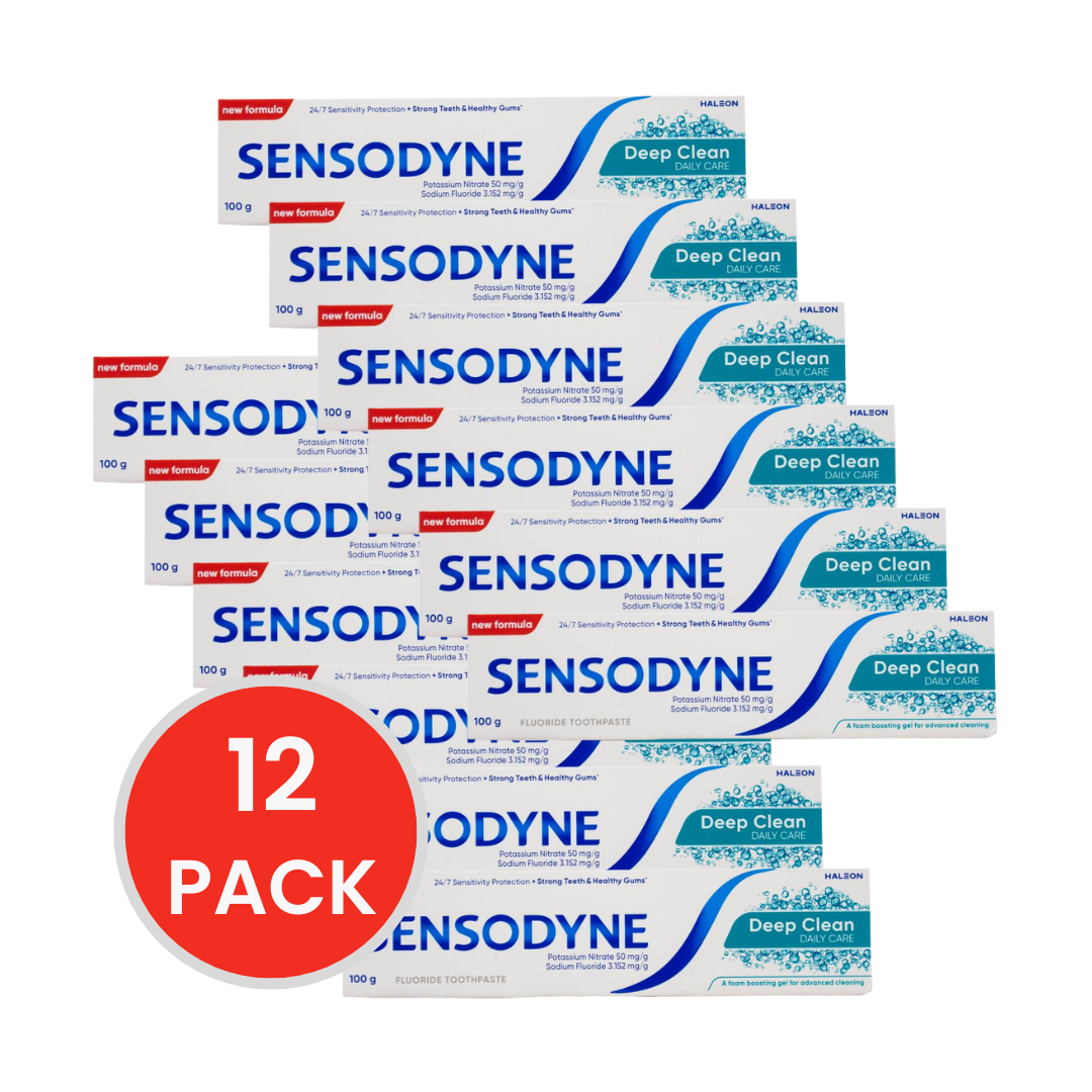 Sensodyne Deep Clean Daily Care Toothpaste 100g (12 Pack)