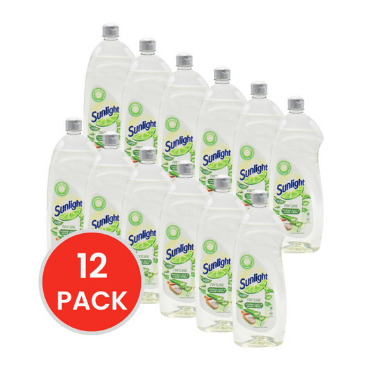 SUNLIGHT 900ml DISHWASHING LIQUID NATURE MINERAL SALT AND ALOE VERA (12x Pack)
