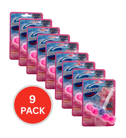 Domestos Toilet Cleaner Cage Power 5 Magnolia 50g (9 Pack)