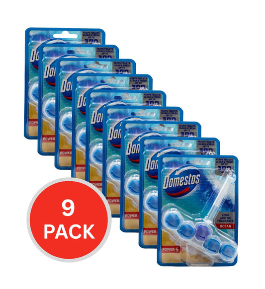 Domestos Toilet Cleaner Cage Power 5 Ocean 55g (9 Pack)