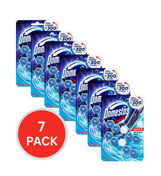 Domestos 55g Toilet Cleaner Cage Power 5 Ocean 7 x 2Pk (14 Pack)