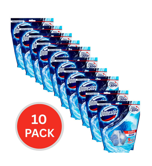 Domestos 55g Toilet Cleaner Cage Power 5 Ocean 10 x 5Pk (50 Pack)