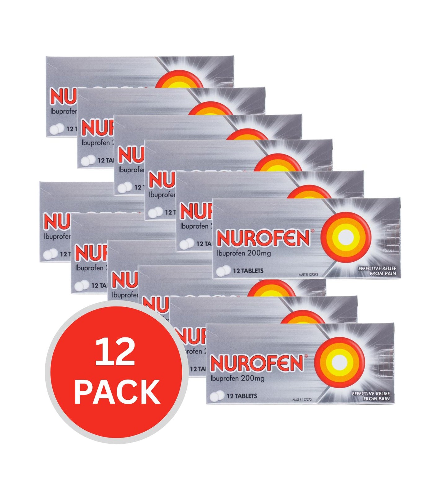 Nurofen 12Pk X 200mg Tablets Targeted Relief From Pain (12 Pack)