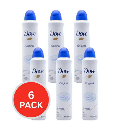 Dove Deodorant Original 127g / 220ml (6 Pack)