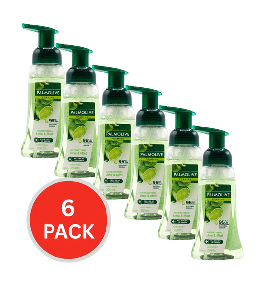 Palmolive Foaming Hand Wash Antibacterial Lime & Mint 250ml (6 Pack)