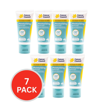 Cancer Council Moisturising Sunscreen Spf 50+ 35ml (7 Pack)