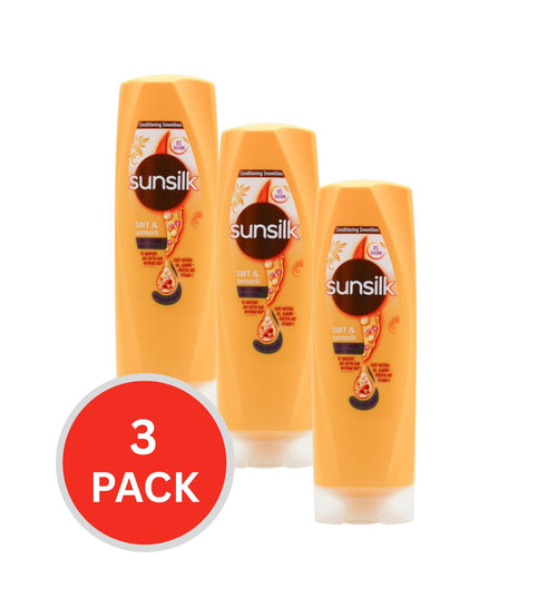Sunsilk 300ml Conditioner Soft And Smooth (3x Pack)